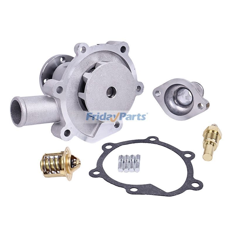 Wasserpumpe mit Dichtung & Thermostat & Sensor & Abdeckung für Mitsubishi Caterpillar CATFür CAT