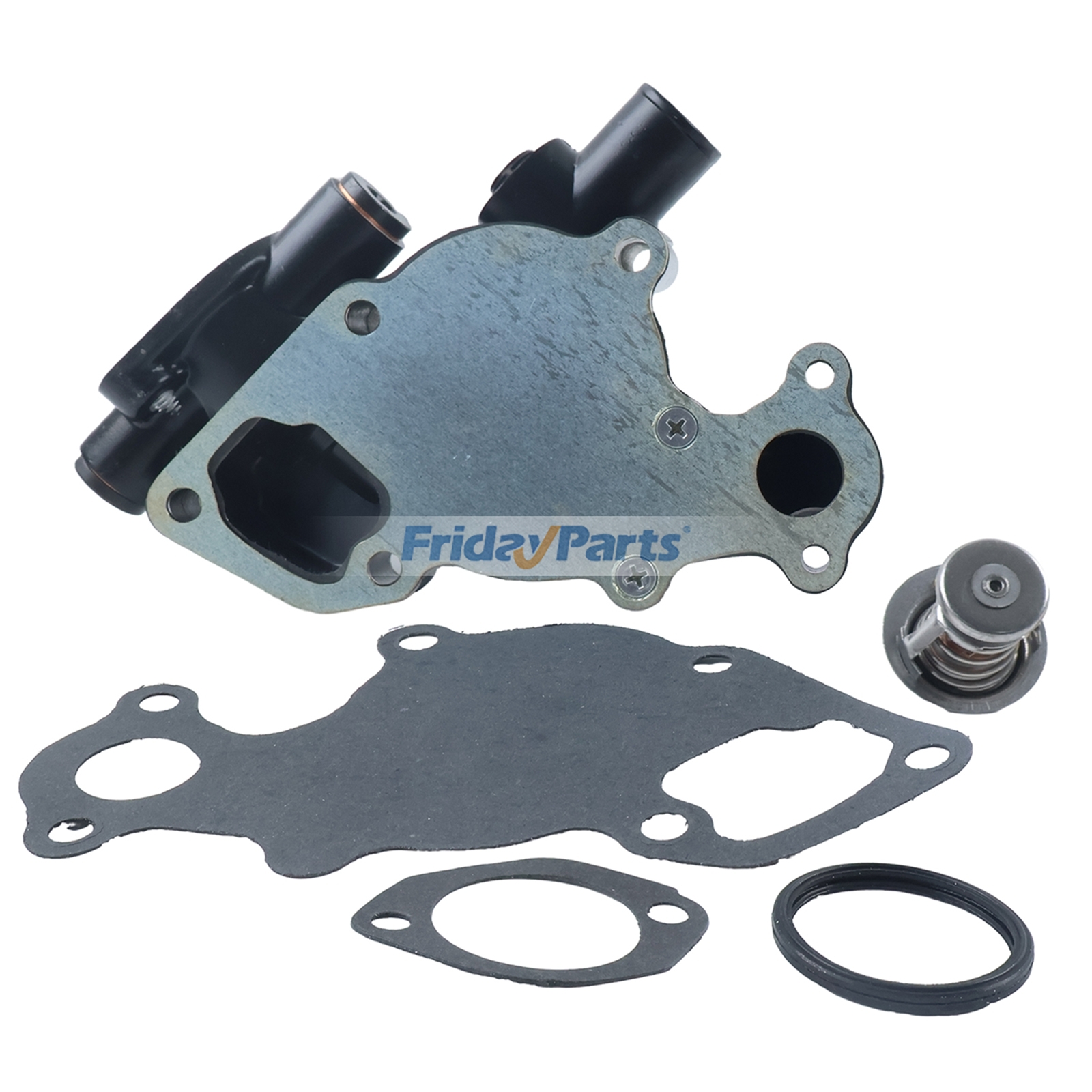 Wasserpumpe mit Dichtung und Thermostat AM878192 M801088 für John Deere 4020 3009 3011 3012 3014 3015 4019 Yanmar 3TNV82A Motormäher 1445 1545 3235für Für JOHN DEERE