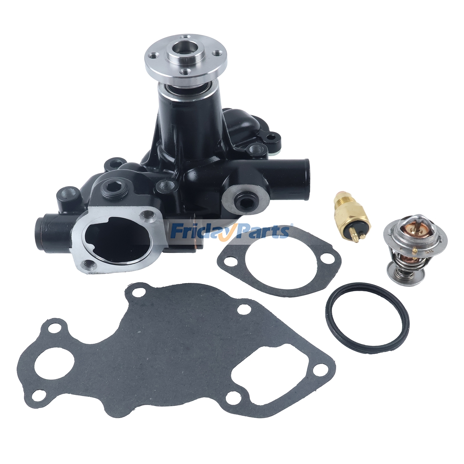 Wasserpumpe mit Dichtung, Thermostat und Schalter AM878192 M801088 CH15516 für John Deere Motor 4020 3009 3011 3012 3015 4019 Traktor 4115 4200 655 790 Mähwerk 1445 1545 3215