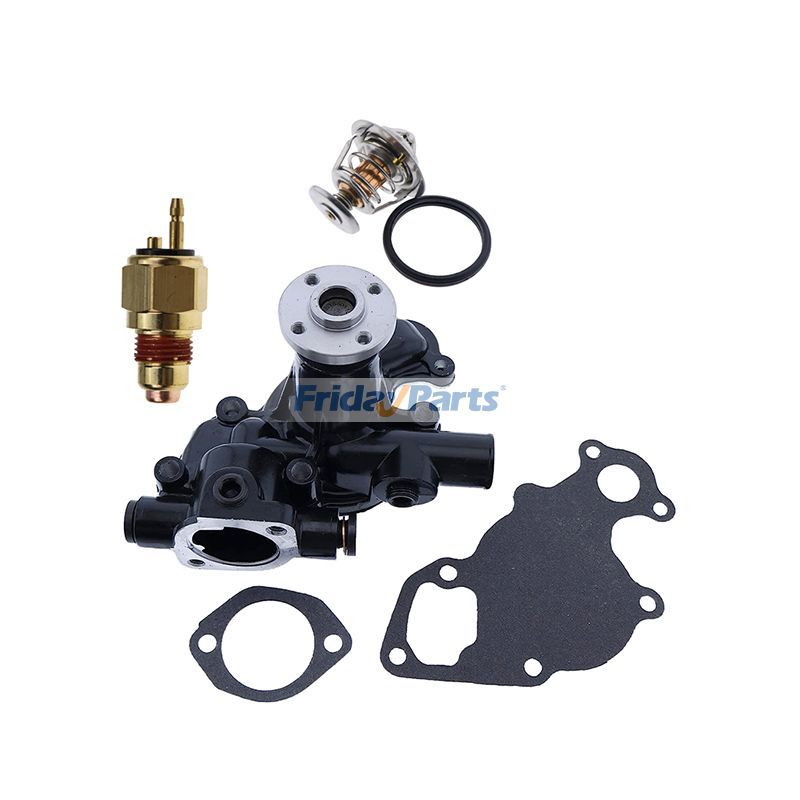 Wasserpumpe mit Dichtung & Thermostat & Schalter AM878192 M801088 CH15516 für John Deere 4020 3009 3011 3012 3014 3015 4019 Yanmar 3TNV82A Motor