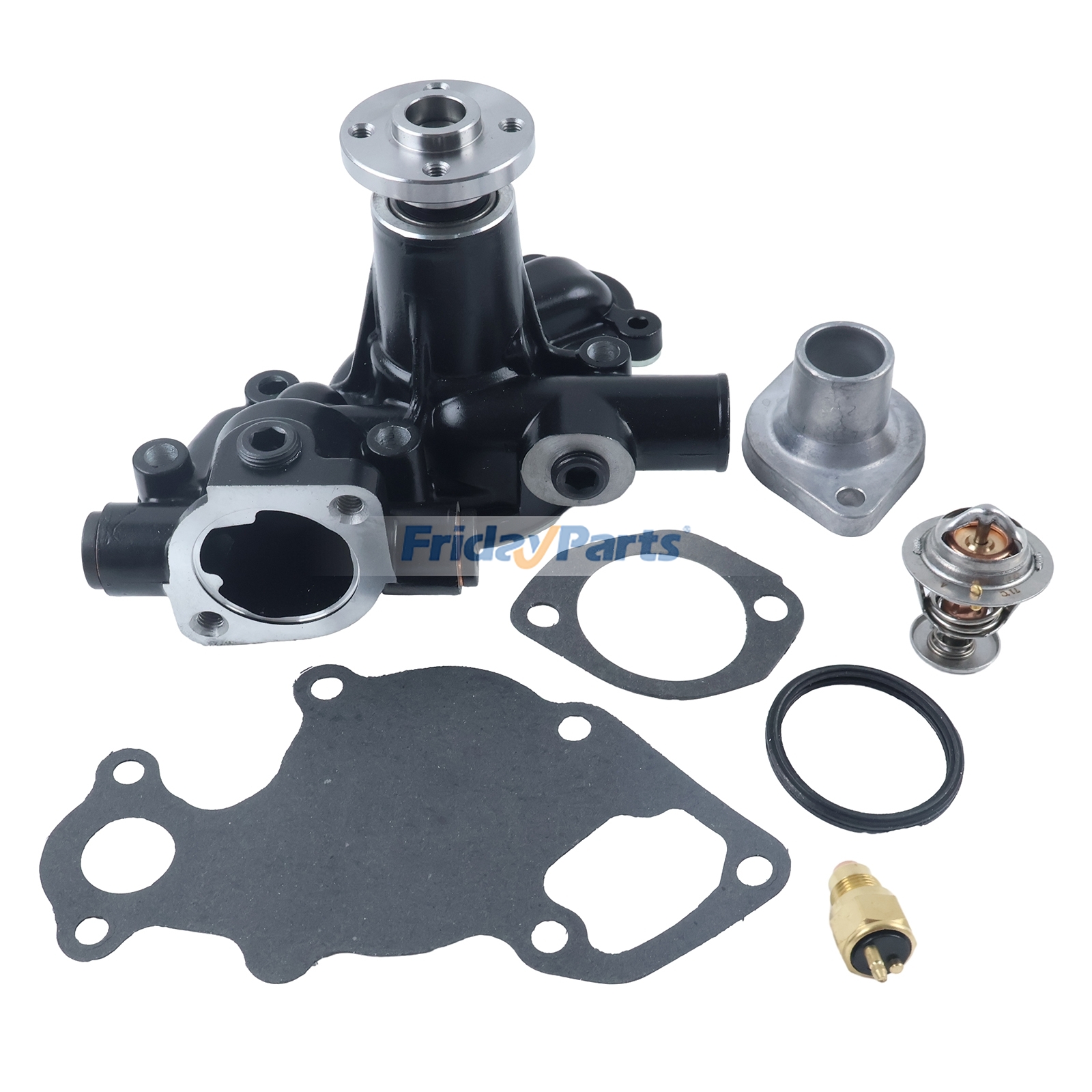 Wasserpumpe mit Dichtung & Thermostat & Schalter & Abdeckung AM878192 M801088 CH15516 CH15535 für John Deere Motor 4020 3009 3011 3012 3014 3015 4019
