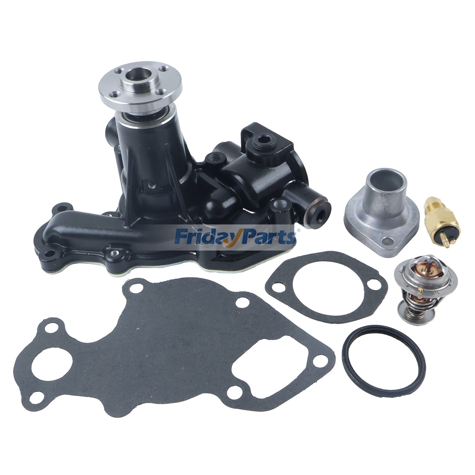 FridayParts Wasserpumpe mit Dichtung & Thermostat & Schalter & Abdeckung