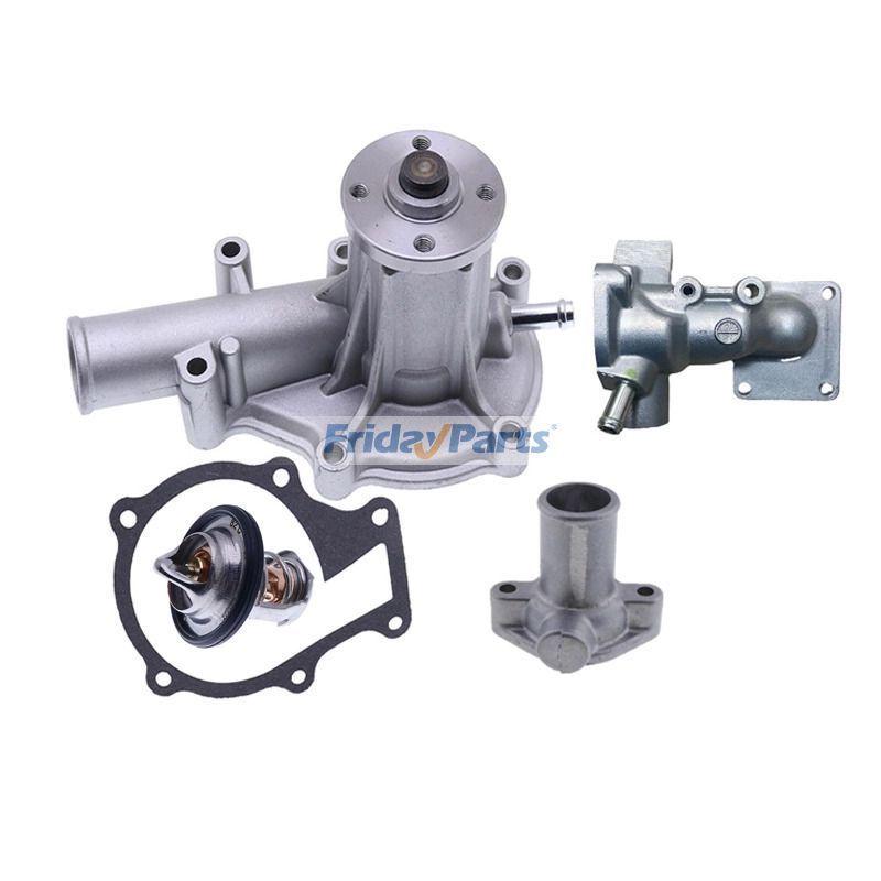 Water Pump with Thermostat Cover Kit 4165525 556412 5003479 5001297 for Kubota Engine D1105 D1105-E4B Jacobsen Fairway Mower SLF1880 LF510