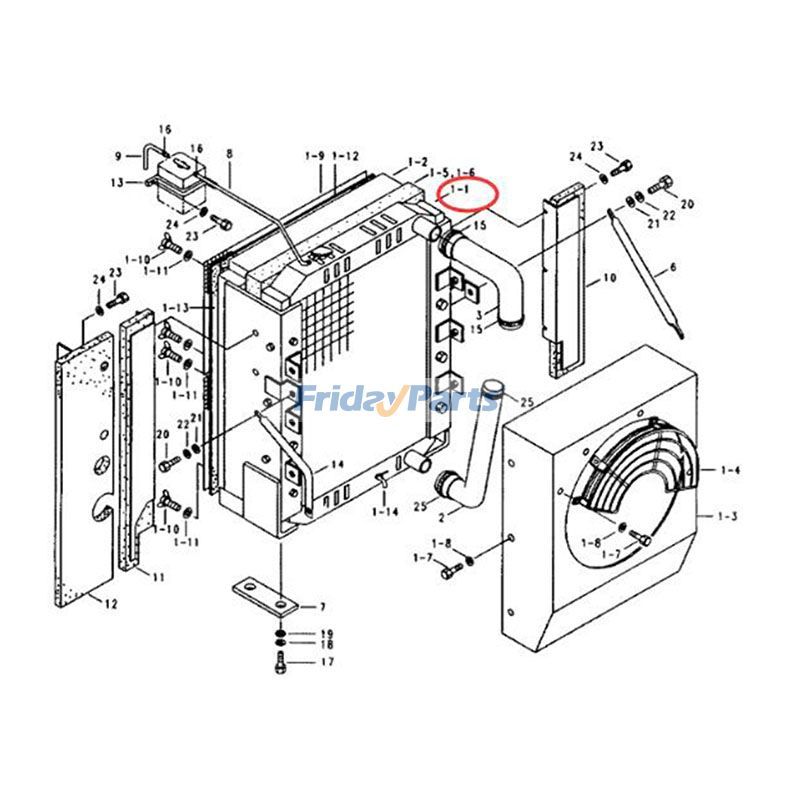 Water Radiator for Excavator