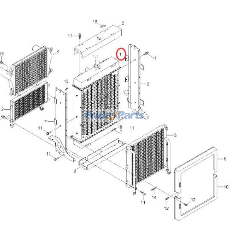 Water Radiator for Loader