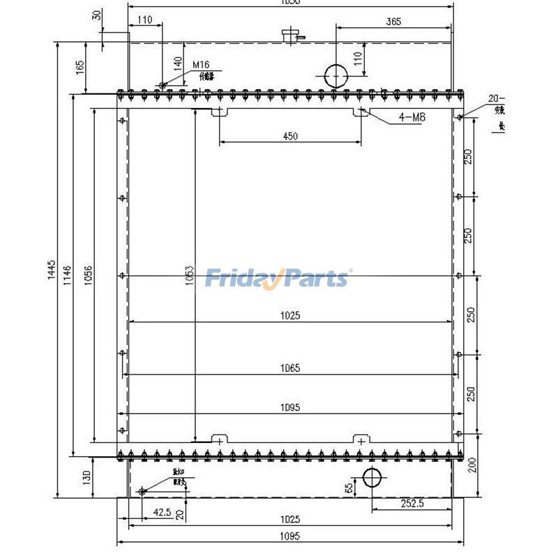 Water Tank Radiatorerpillar CAT for Engine