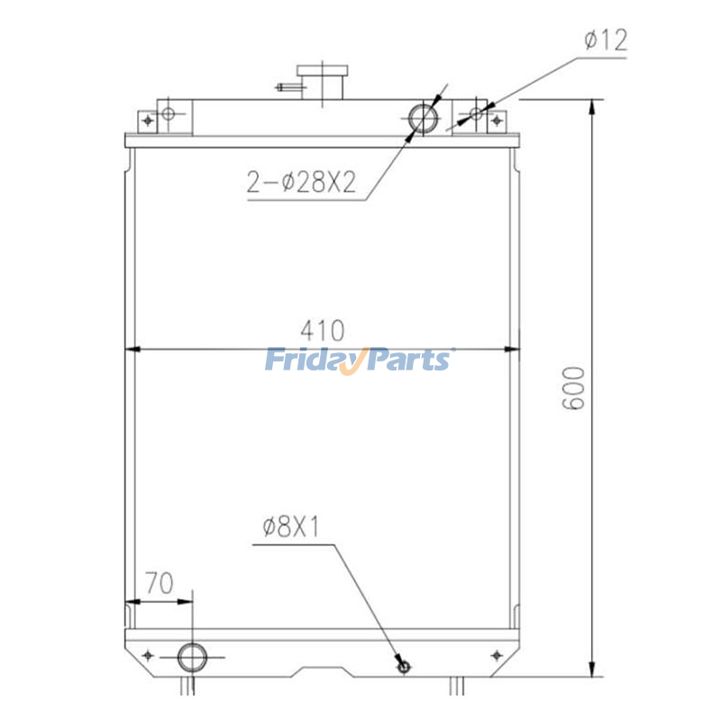 Water Radiator for Engine,Excavator