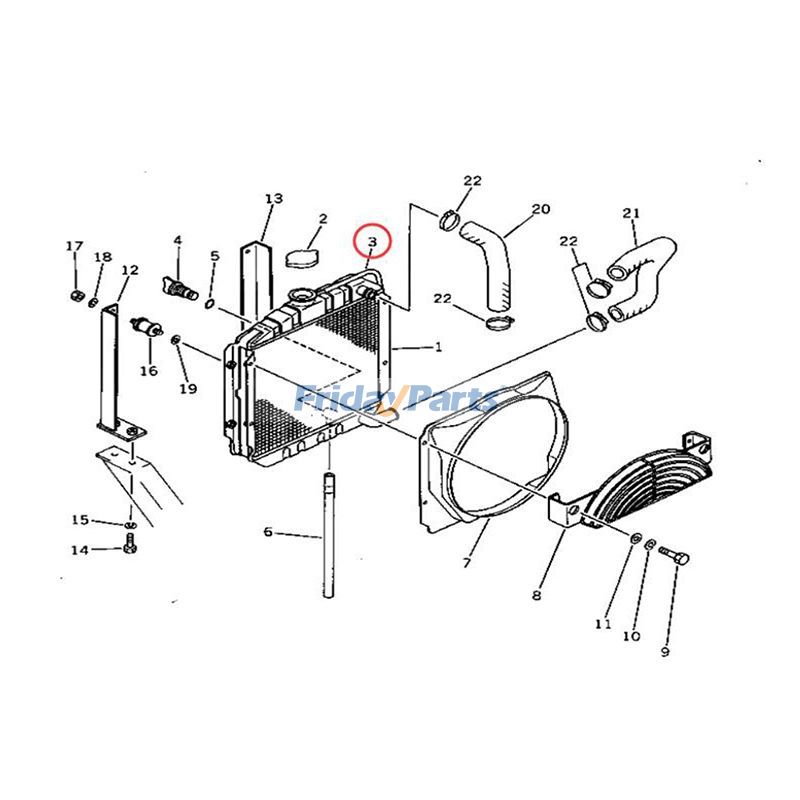 Water Radiator for Loader