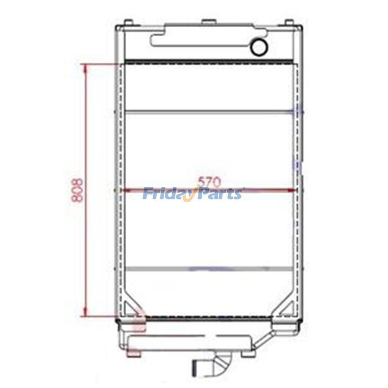 Water Radiatorerpillar CAT IT38II For CAT Loader