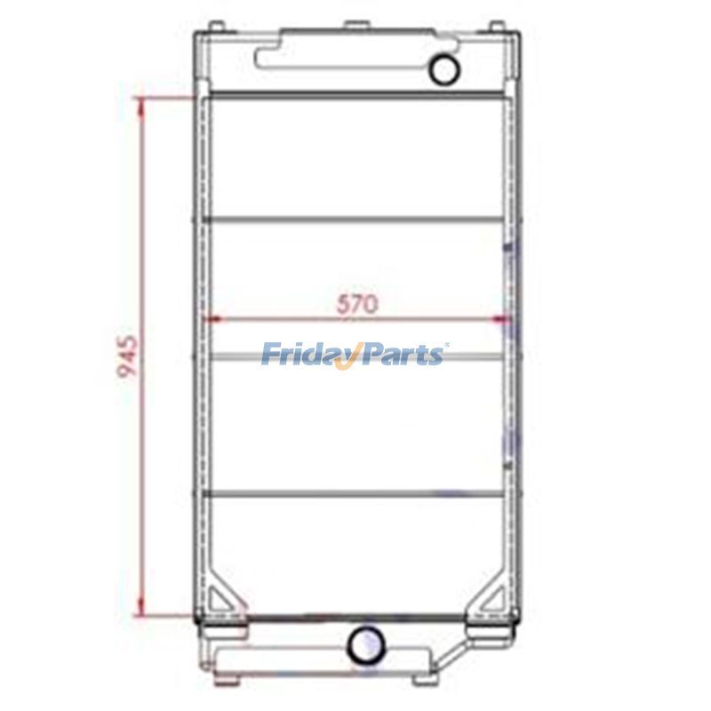Water Radiator 2253318 for Caterpillar CAT 966GII 972GII