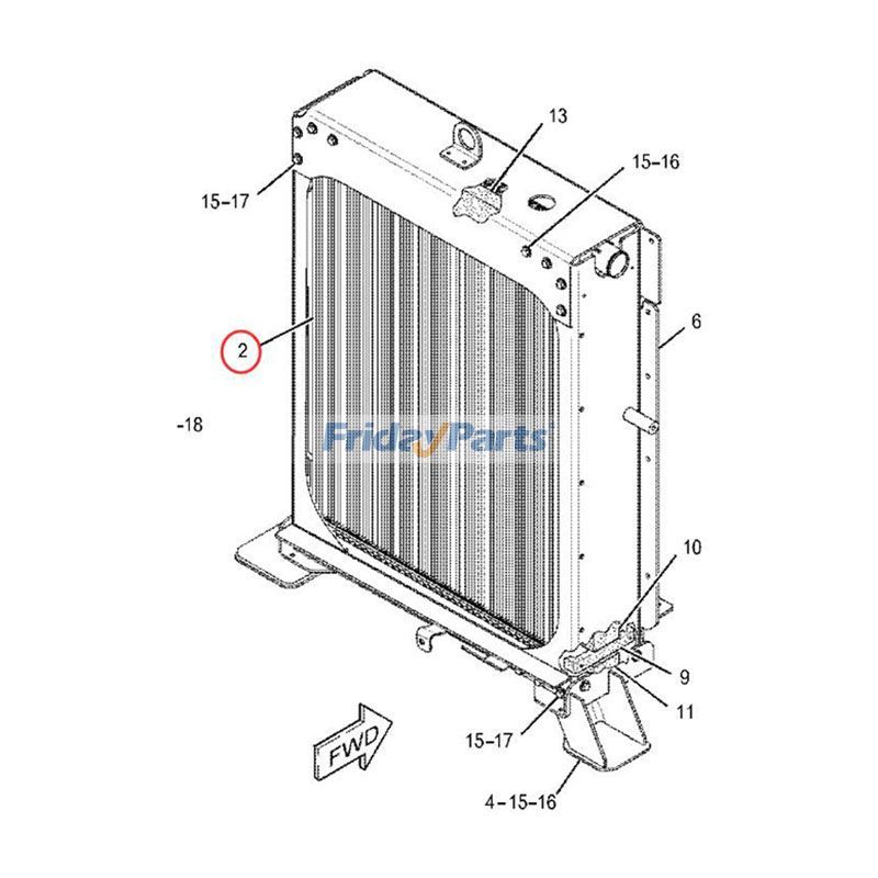 Water Radiatorerpillar CAT for Off-Road Truck