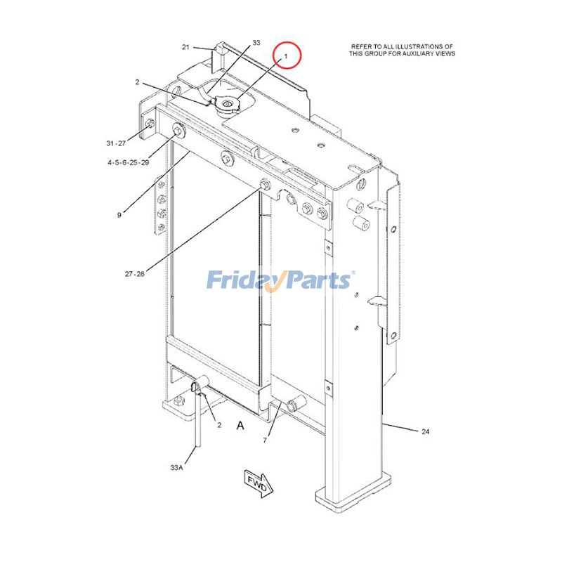 Water Radiatorerpillar CAT for Excavator
