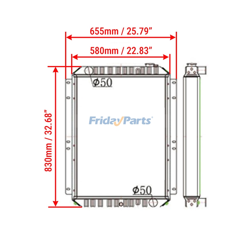 Water Radiator for Excavator