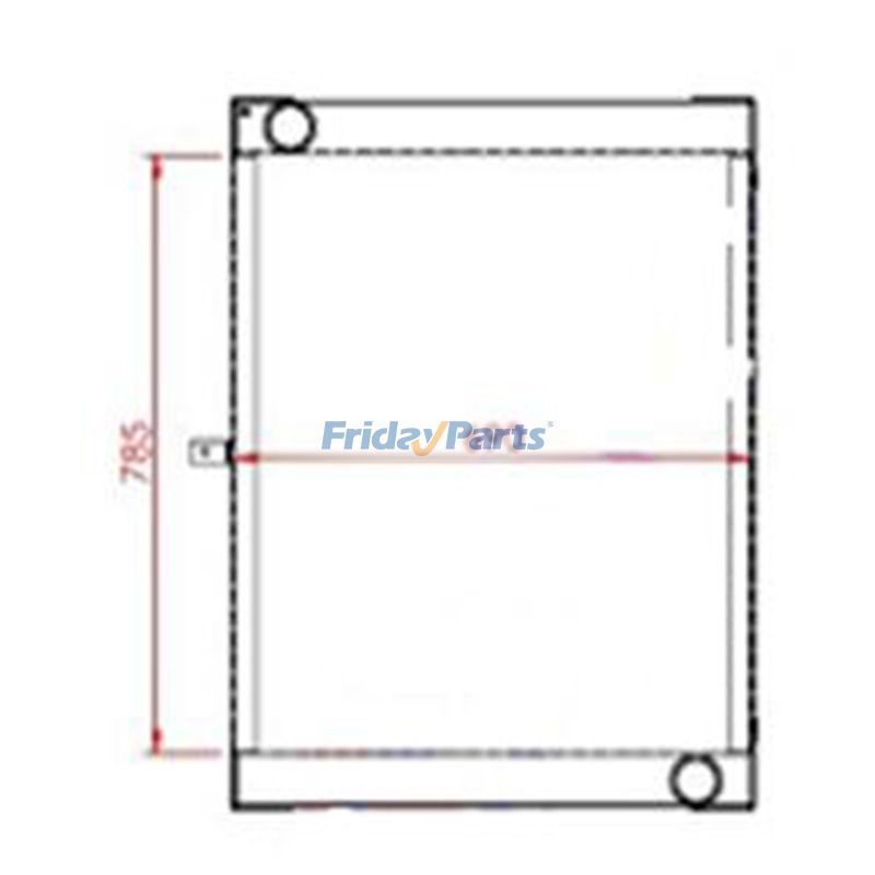 Water Radiator Core 11110477 for Volvo L110E L120E Wheel Loader