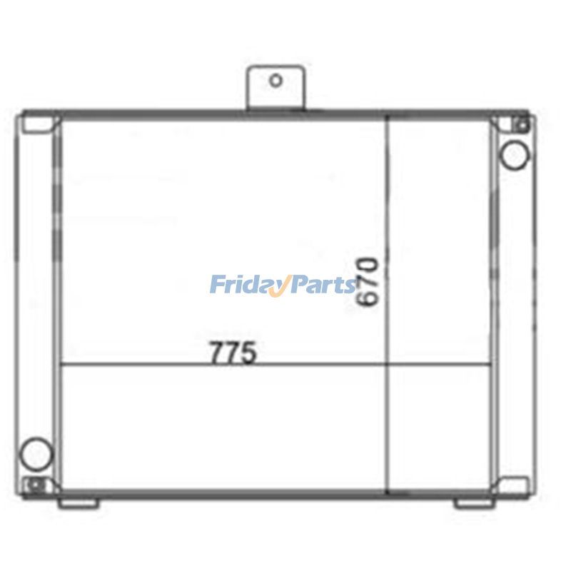 Water Radiator Core 12726381 16018351 for Volvo G700B Motor Grader