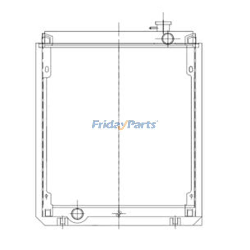 Water Radiator Core 14503549 for Volvo Excavator EC55C