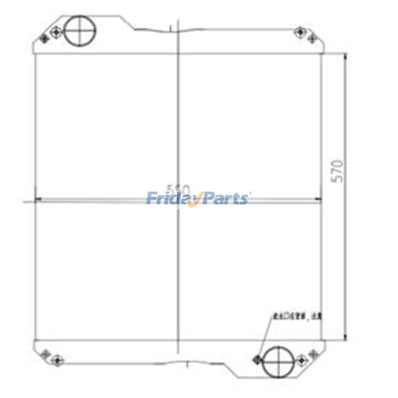 Radiador del tanque de agua 30/304000 para manipuladores telescópicos JCB 540 530 530S 537H 533-105 para Manipulador telescópico Para JCB FridayParts