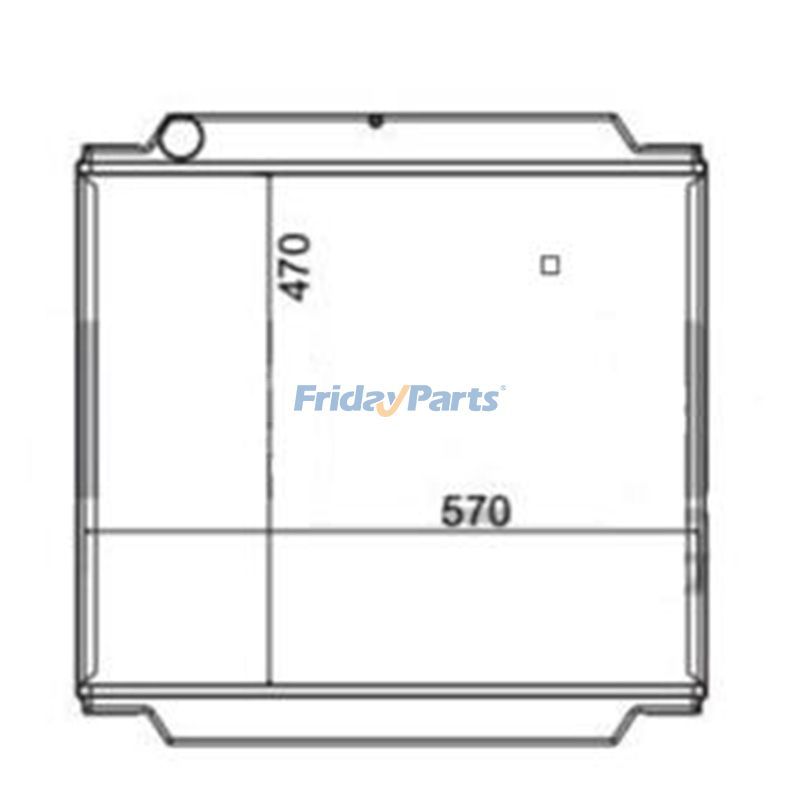 Núcleo do radiador de água 30/912000 para JCB 3CX
