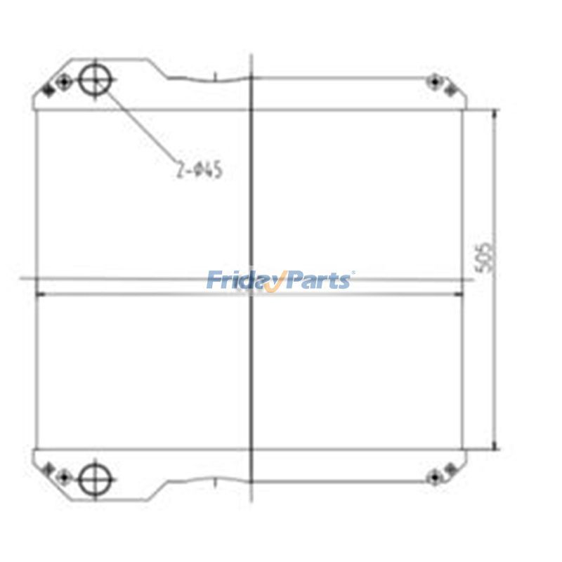 Water Radiator Core 30/915300 30/925610 30/925611 30/925612 for JCB 4C444 4CX444 4C 3CX 3CXE 214-4