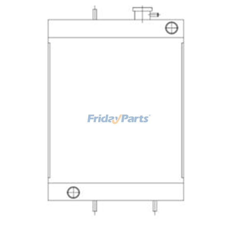 Núcleo do radiador de água 30/919100 30/920400 para JCB 802 803 804