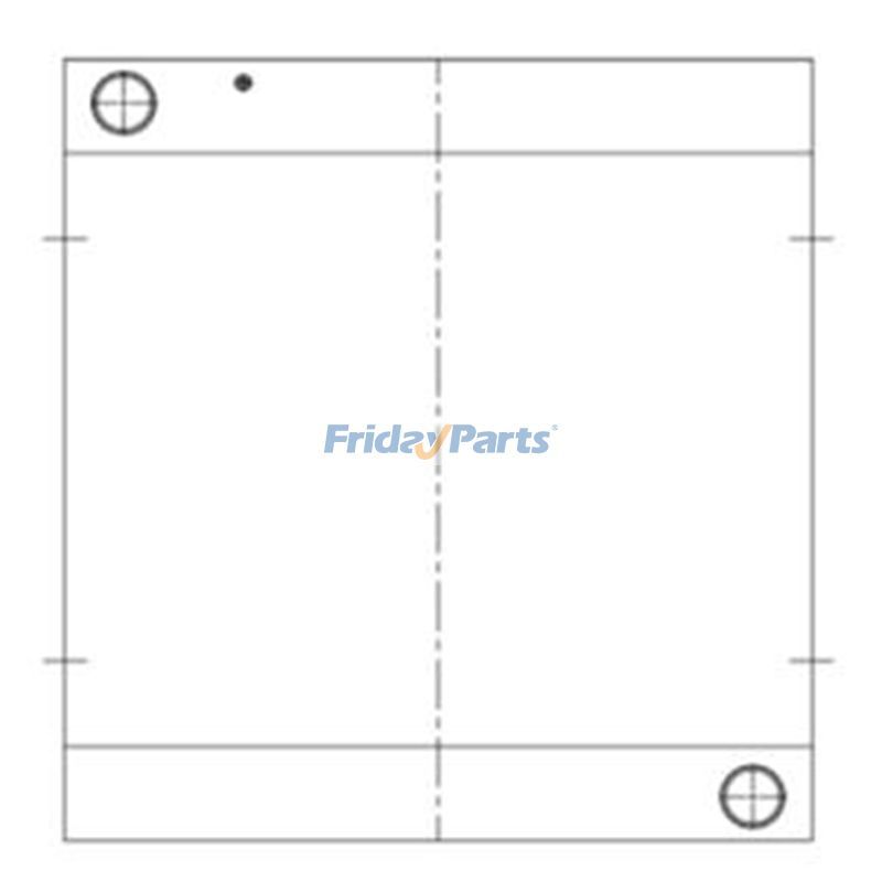 Núcleo do radiador de água 30/920200 para JCB TLT25G