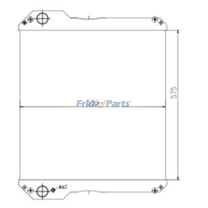 FridayParts Water Radiator Core