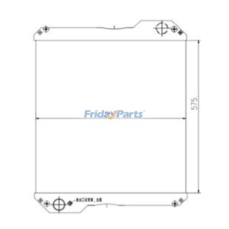Water Radiator Core 30/925453 30/303800 for JCB 2140 2155