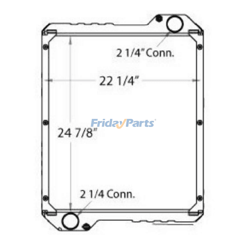 FridayParts Water Radiator Coreerpillar CAT