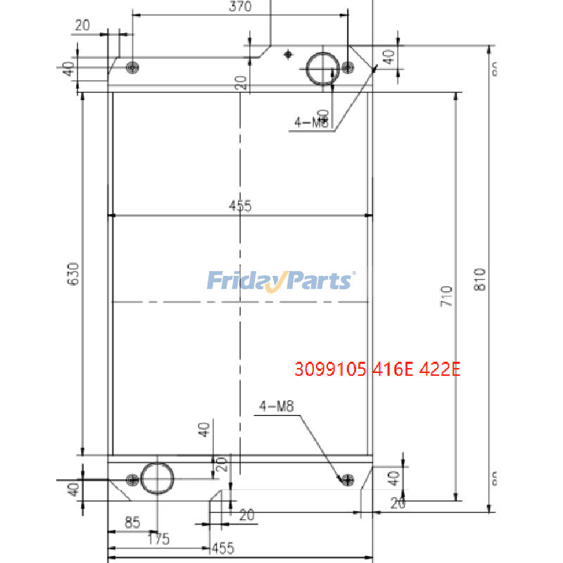 Water Radiator Coreerpillar CAT for Engine,Loader