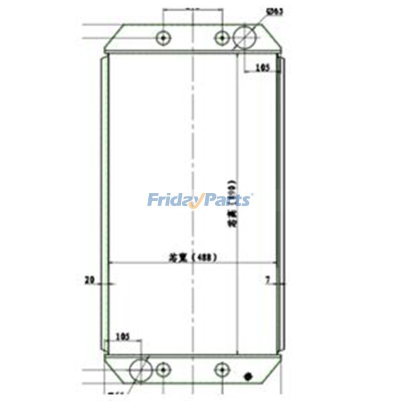 Motor Grader Water Radiator Coreerpillar CAT