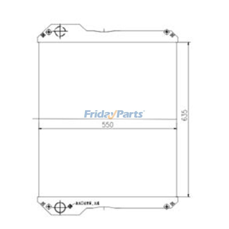 Wasserkühlerkern 330/925606 für JCB 3190 3220