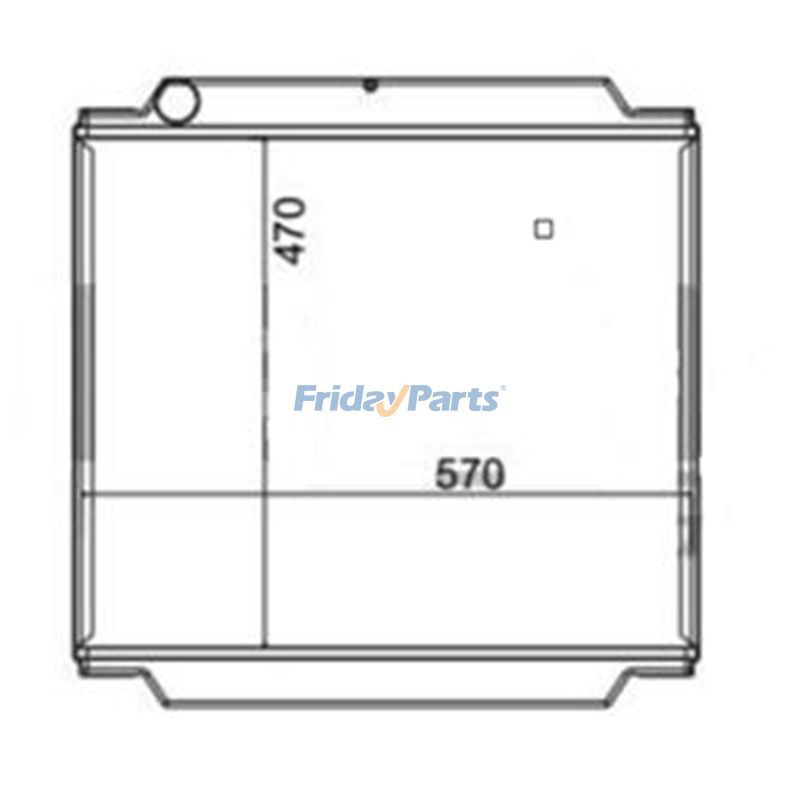 Loader Water Radiator Core 3CX 4CX