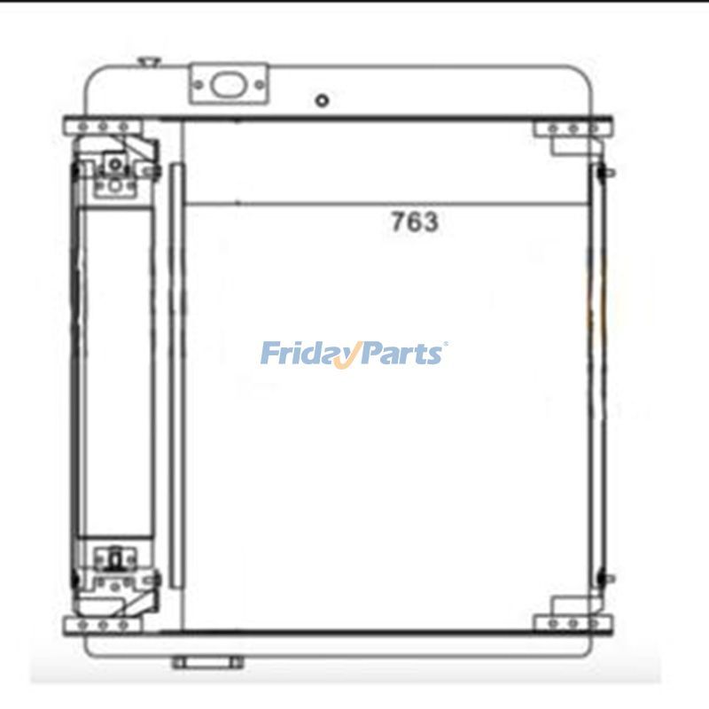 Water Radiator Core 1W1895 for Caterpillar CAT 950B Wheel Loader 3304 Engine