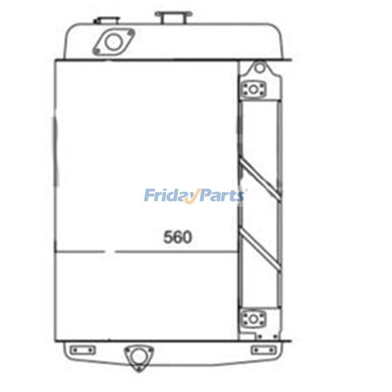 Water Radiator Core for Caterpillar CAT 955L Track Loader