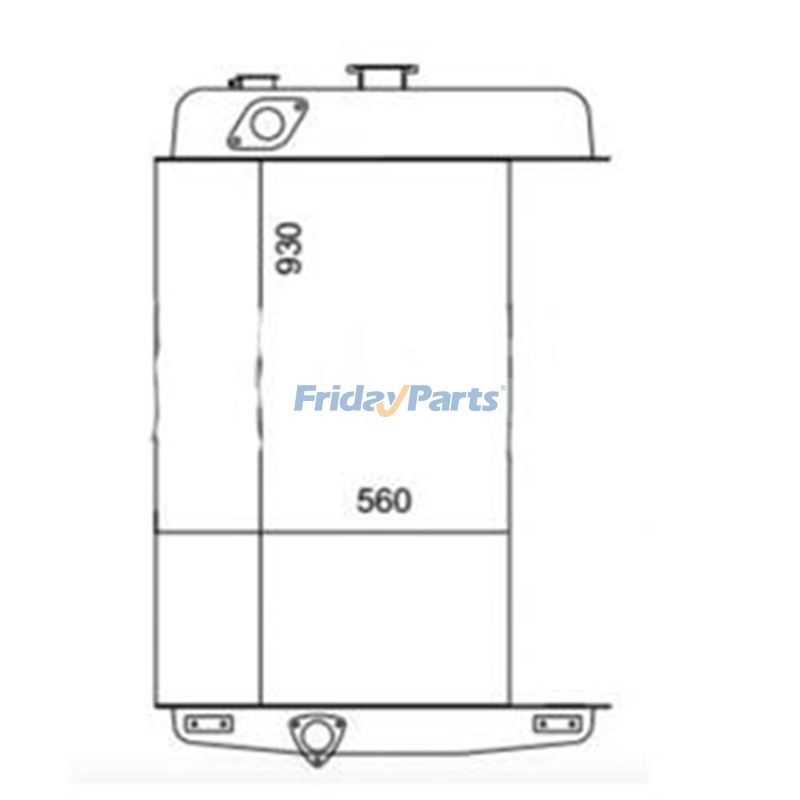 Water Radiator Core for Caterpillar CAT Track Loader 955