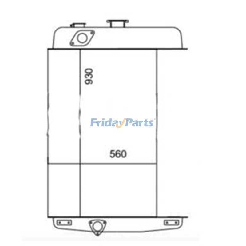 Water Radiator Core for Caterpillar CAT Track Loader 955