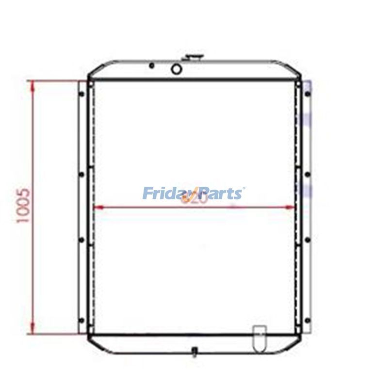 Water Radiator Core for Volvo Excavator EC280E