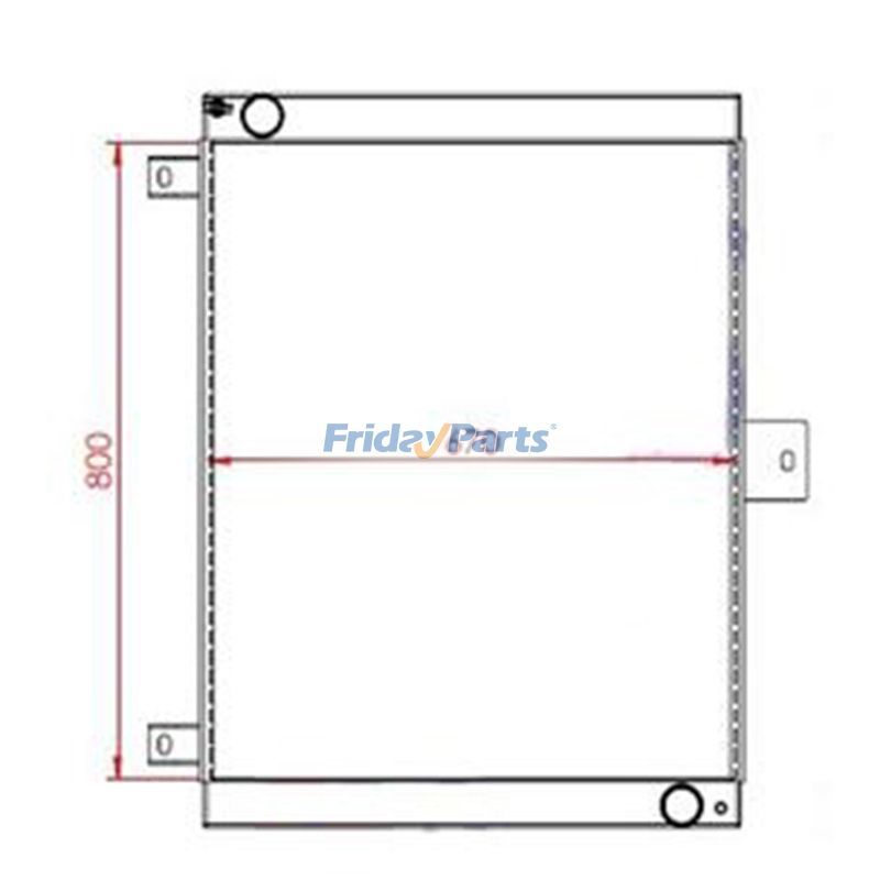 Water Radiator Core for Volvo G720B Motor Grader