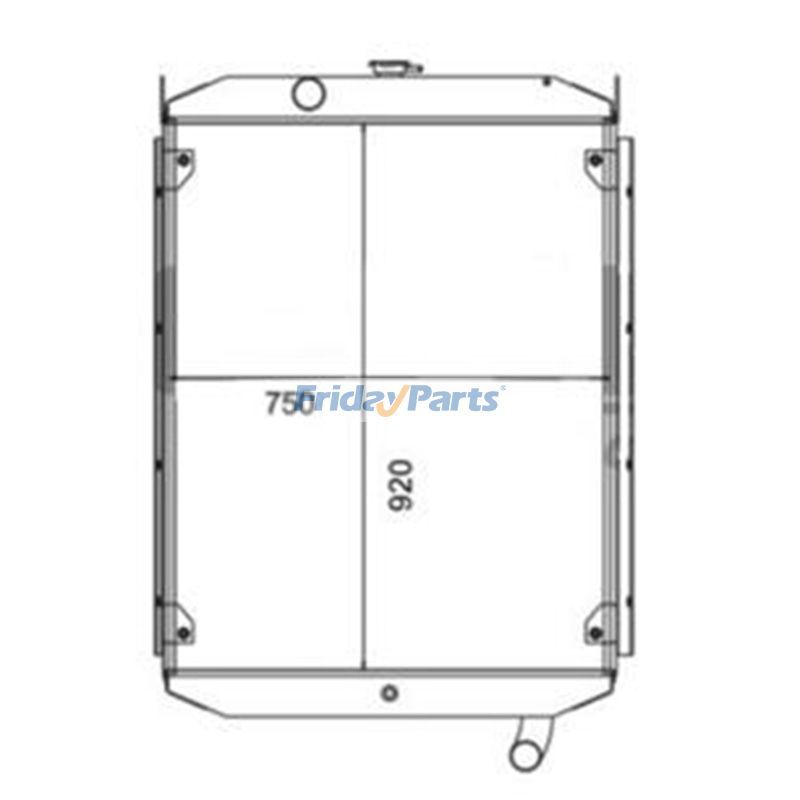 Water Radiator Core for Volvo Loader L120 Old Type