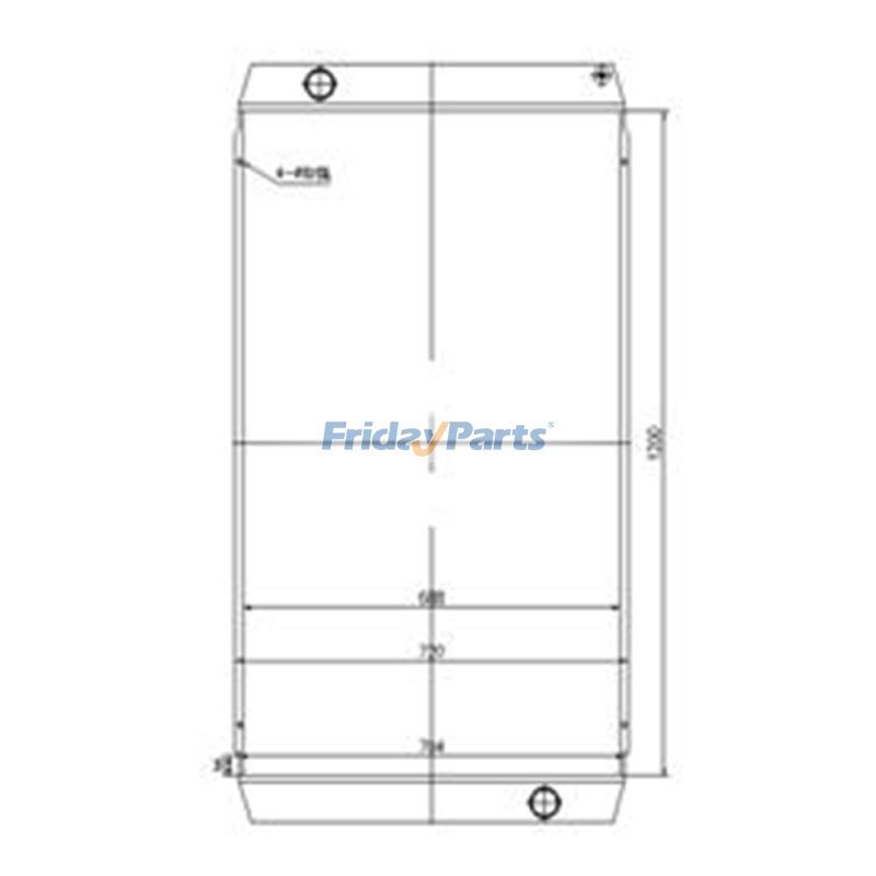 Water Radiator Core for Volvo Loader L200G