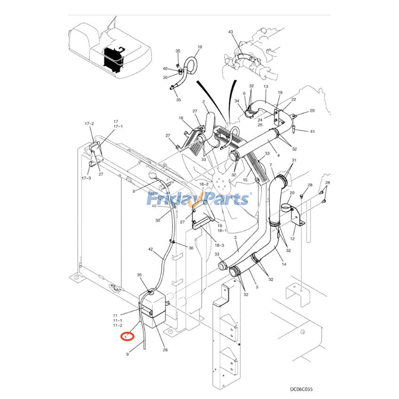 エクスカベーター 水タンク