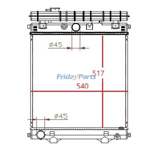 Water Tank Radiator 10000-00429 for FG Wilson Generator