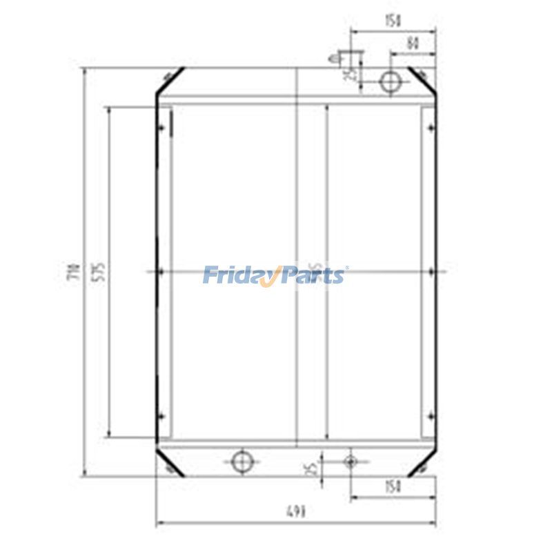 Water Tank Radiator for Excavator