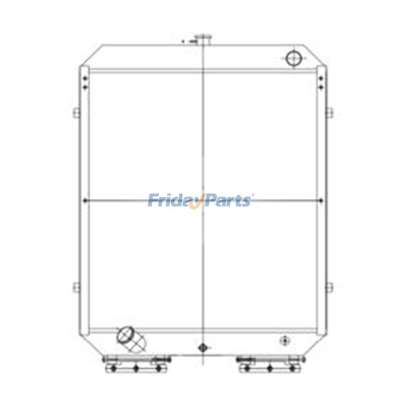 Water Tank Radiator 11N5-40021 for Hyundai Excavator R170W-7 R180W-7