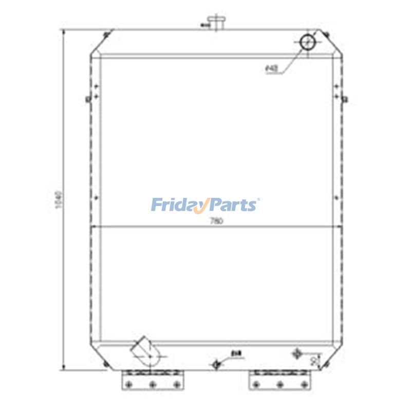 Water Tank Radiator for Excavator