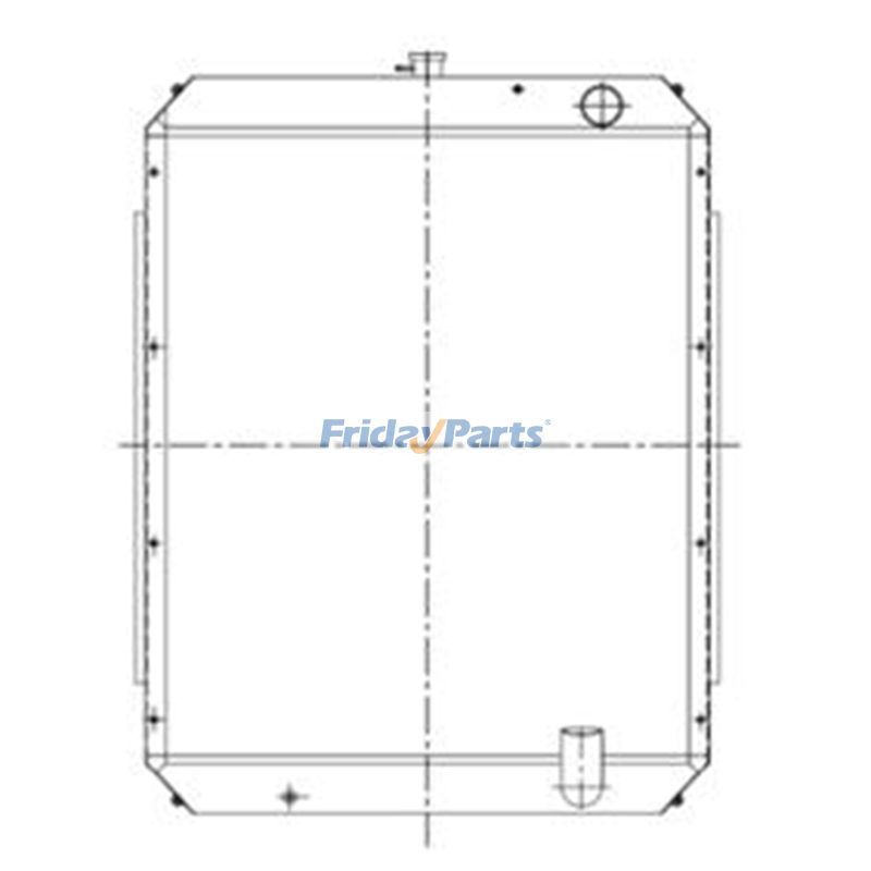 Water Tank Radiator 11N7-40020 for Hyundai Excavator R265-7 R250LC-7