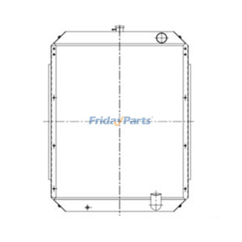 Water Tank Radiator 11N8-40280 for Hyundai Excavator R290LC-7 R305LC-7