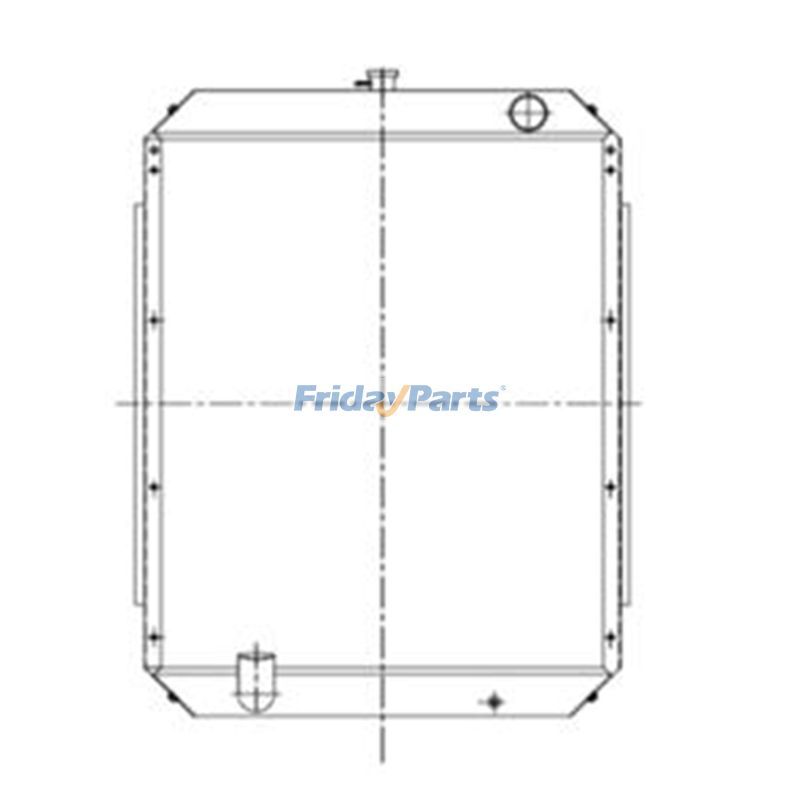 Water Tank Radiator 11N8-42160 11N8-42111 for Hyundai Excavator R290LC-7H