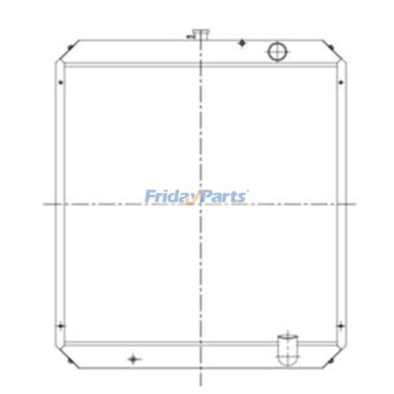 Water Tank Radiator 11NA-40230 for Hyundai Excavator R320LC-7 R360LC-7