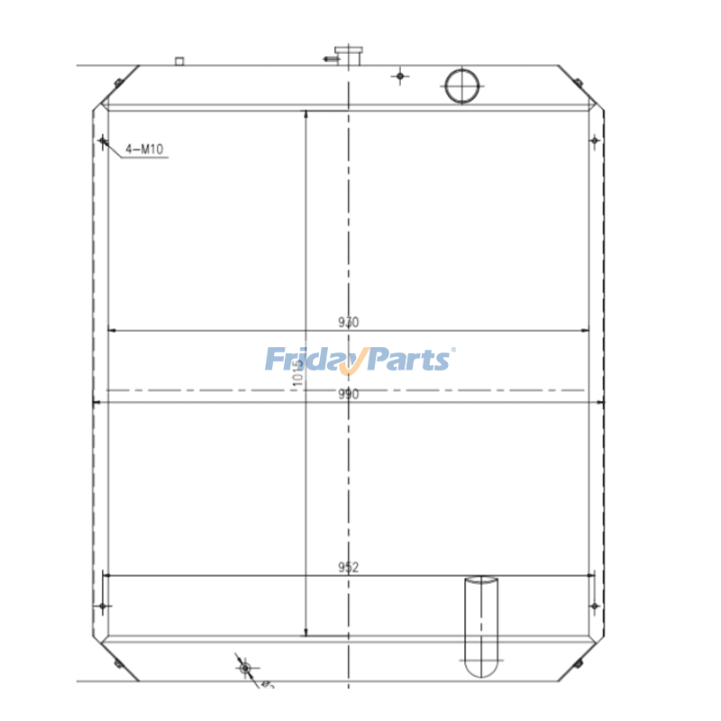 Water Tank Radiator for Excavator
